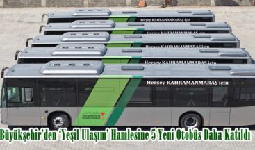 Büyükşehir’den ‘Yeşil Ulaşım’ Hamlesine 5 Yeni Otobüs Daha Katıldı.