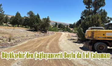 Büyükşehir’den Çağlayancerit Boylu’da Yol Çalışması.