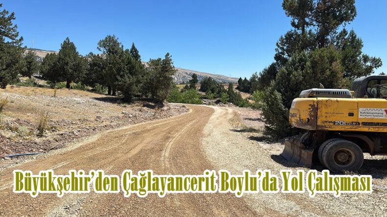 Büyükşehir’den Çağlayancerit Boylu’da Yol Çalışması.