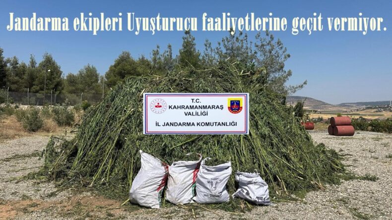 Jandarma ekipleri Uyuşturucu faaliyetlerine geçit vermiyor.
