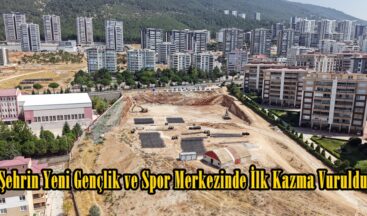 Şehrin Yeni Gençlik ve Spor Merkezinde İlk Kazma Vuruldu.