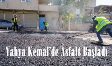 Yahya Kemal’de Asfalt Başladı.