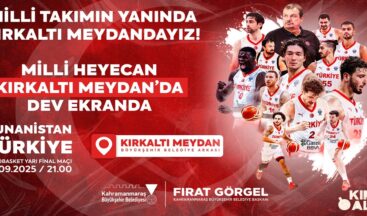 A Milli Basketbol Takımı’nın Final Yolu Heyecanı Dev Ekranda.