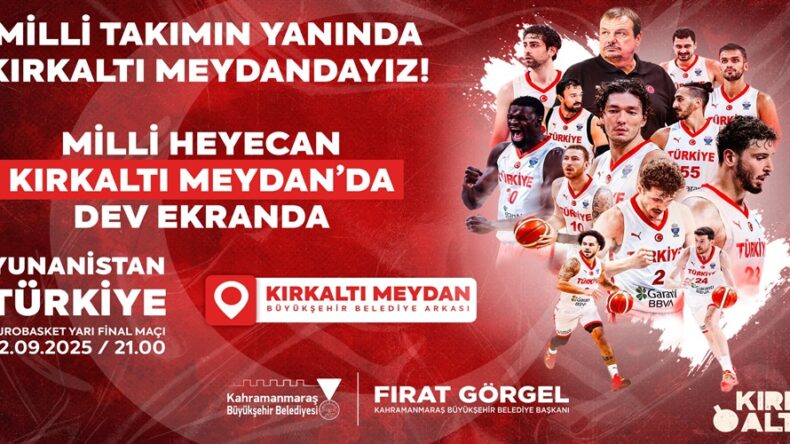 A Milli Basketbol Takımı’nın Final Yolu Heyecanı Dev Ekranda.