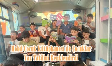 Mobil Çocuk Kütüphanesi ile Çocuklar Yaz Tatilini Renklendirdi.