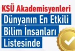 KSÜ’den 8 Bilim İnsanı “Dünyanın En Etkili Bilim İnsanları ve Kariyer Boyu Etki” Listesinde.