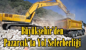 Büyükşehir’den Pazarcık’ta Yol Seferberliği.