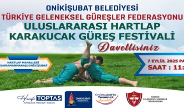 Onikişubat Belediyesi’nden Uluslararası Hartlap Karakucak Güreş Festivali.