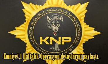Emniyet,1 Haftalık Operasyon detaylarını paylaştı.