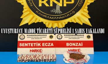 UYUŞTURUCU MADDE TİCARETİ ŞÜPHELİSİ 1 ŞAHIS YAKALANDI.