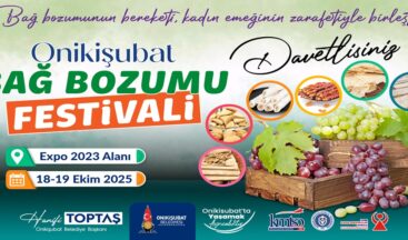 Onikişubat Belediyesi’nden Geleneksel Bağ Bozumu Festivali