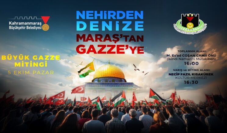 Kahramanmaraş, Gazze İçin Tek Yürek Oluyor.