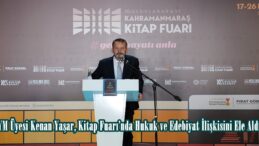 AYM Üyesi Kenan Yaşar, Kitap Fuarı’nda Hukuk ve Edebiyat İlişkisini Ele Aldı.