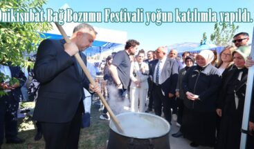 Onikişubat Bağ Bozumu Festivali yoğun katılımla yapıldı.