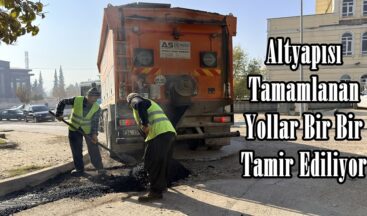 Altyapısı Tamamlanan Yollar Bir Bir Tamir Ediliyor.