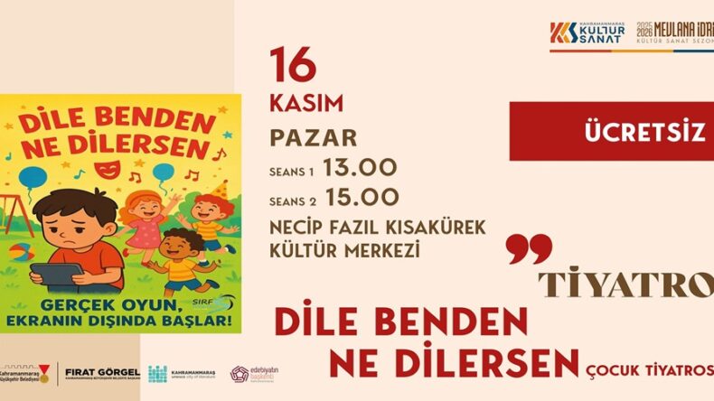 Çocuklar Pazar Günü Büyükşehir’in Tiyatrosuyla Eğlenceye Doyacak.