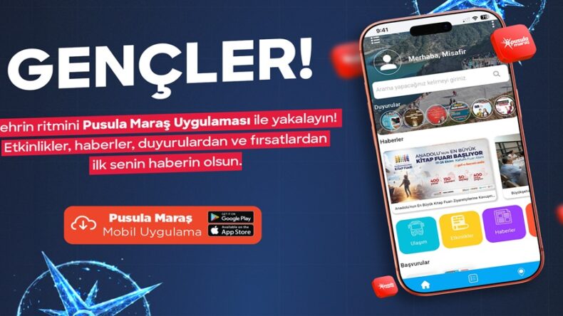 Pusula Maraş Gençlerle Büyüyor; 113 Bini Aşkın Genç Uygulamayı Kullanıyor.