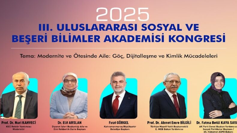 Aile Yılına Uluslararası Vizyon; 3. Sosyal ve Beşerî Bilimler Kongresi Başlıyor.