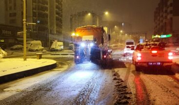 Yoğun Kar Yağışına Büyükşehir’den Anında Müdahale.