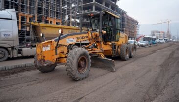 Azerbaycan Bulvarı’nda Altyapının Ardından Asfalt Hazırlığı.