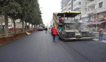 Azerbaycan Bulvarı’nda Altyapısı Tamamlanan Kısmın Üstyapısı Yenileniyor.