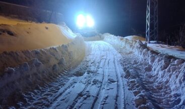 Büyükşehir, Kırsalda da Karla Mücadelesini Kesintisiz Sürdürüyor.