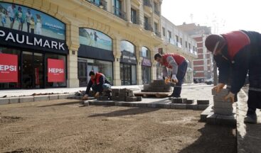Trabzon Bulvarı’nda Altyapısı Tamamlanan Kısımlarda Üstyapıya Başlandı.