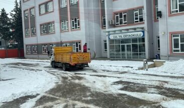 Büyükşehir’den Okul Çevrelerinde Yoğun Kış Mesaisi.