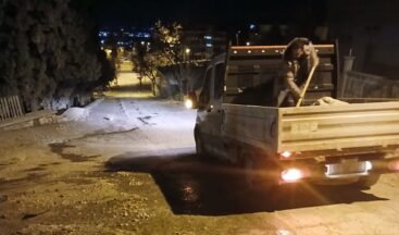 Onikişubat Belediyesi’nden don ve buzlanmaya karşı erken müdahale.