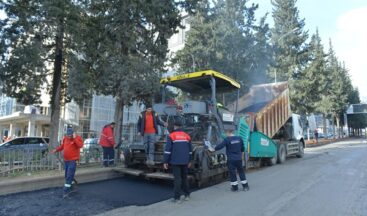 Azerbaycan Bulvarı’nda Yol Konforunun Artırılması İçin Büyükşehir Gece Gündüz Sahada.