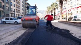 Trabzon Bulvarı’nda Yol İyileştirmeleri Etaplar Halinde Sürüyor.