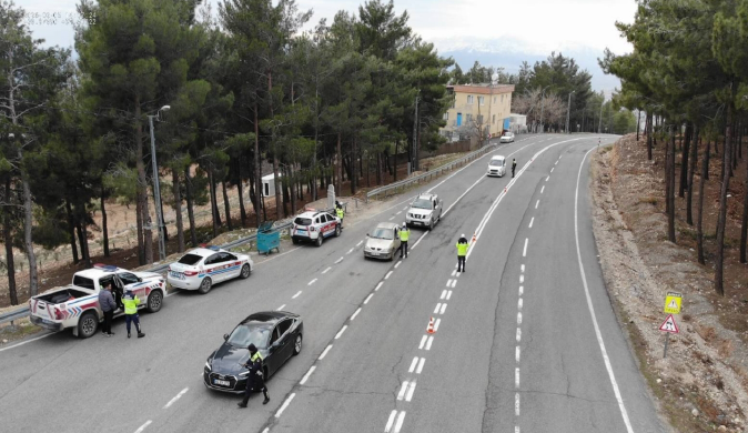 25.216 araç ve sürücü kontrol edildi.