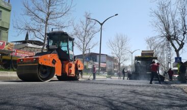 Şehirde Asfalt Mesaisi Sürüyor.