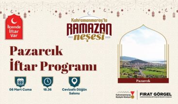 Ramazan’ın Bereketi Pazarcık’ta Kurulacak İftar Sofrasında Paylaşılacak.