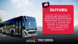 Büyükşehir’den Bayramda Şehir Merkezinden Kapıçam Mezarlığı’na Ücretsiz Toplu Taşıma.