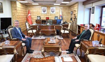 Prof. Dr. Sait Mesut Doğan’dan KSÜ Rektörü Prof. Dr. İbrahim Taner Okumuş’a Hayırlı Olsun Ziyareti.