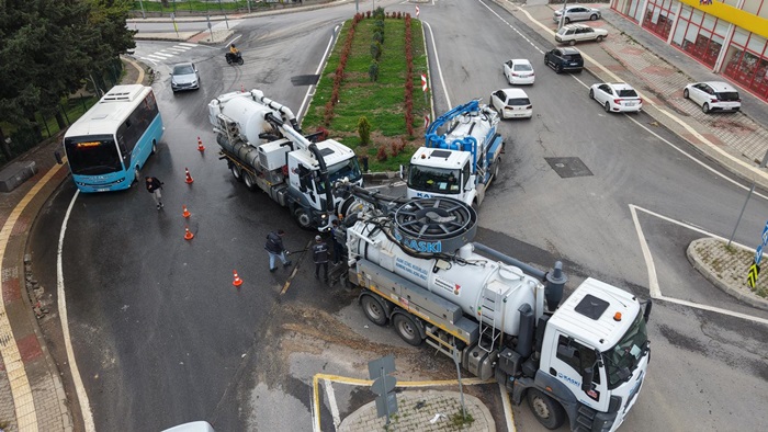 Aşırı Yağış Alan Bölgelerde Yoğun Mesai.