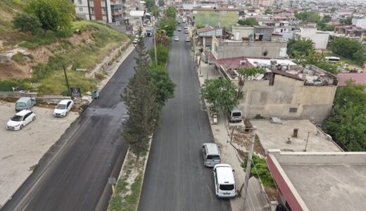 Büyükşehir, Dulkadiroğlu Şeyh Şamil Caddesi’nin Asfaltını Yeniledi.