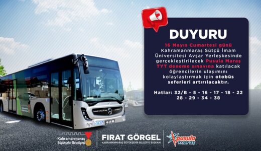 Büyükşehir’den YKS Öncesi Son Provaya Katılacak Gençlere Ulaşım Desteği