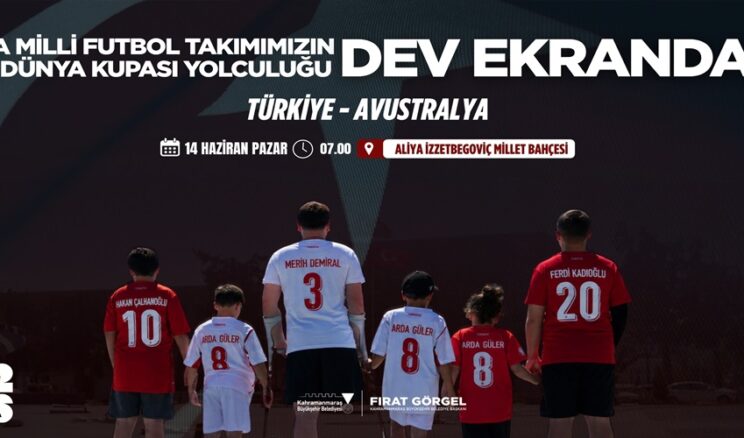 A Milli Futbol Takımı’nın Dünya Kupası Yolculuğu Dev Ekranda.