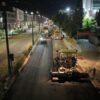 Büyükşehir’den Azerbaycan Bulvarı’nda Gece Asfalt Mesaisi.