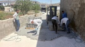 Büyükşehir’den Pazarcık Ufacıklı’ya 6 Bin Metrekarelik Kilit Parke.