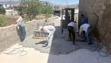 Büyükşehir’den Pazarcık Ufacıklı’ya 6 Bin Metrekarelik Kilit Parke.
