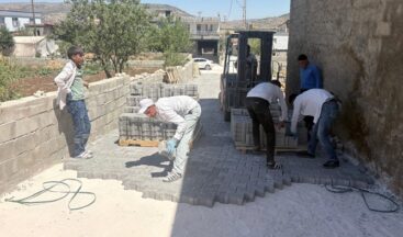 Büyükşehir’den Pazarcık Ufacıklı’ya 6 Bin Metrekarelik Kilit Parke.