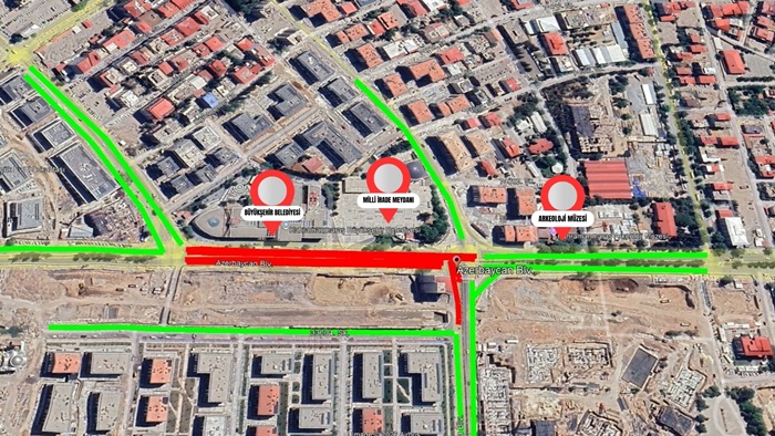 Sürücülerin Dikkatine; Azerbaycan Bulvarı’nda Geçici Trafik Düzenlemesi!.