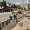 Girne Caddesi’nde Dönüşüm Sürüyor; Asfaltın Ardından Yürüyüş Yolları Yapılıyor.