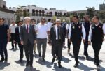 Vali Ünlüer ve Başkan Görgel, Trabzon Caddesi ile Demirciler Çarşısı’nda İncelemelerde Bulundu.