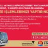 Engelli ve Engelli Refakatçi Serbest Kartlarında Vize Yenileme Dönemi Başladı.