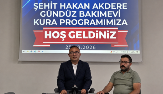 45 farklı mahalleden başvuru alan Gündüz Bakımevi’nde yeni dönemin kuraları çekildi.