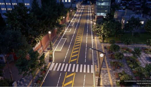 Büyükşehir, Gazneliler Caddesi’nde Son Kat Asfalt Serimini Sürdürüyor.